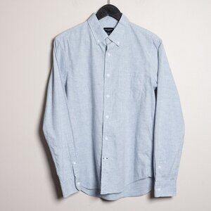 Like New Club Monaco Slim Fit Button Down Shirt Soft Cotton Houndstooth